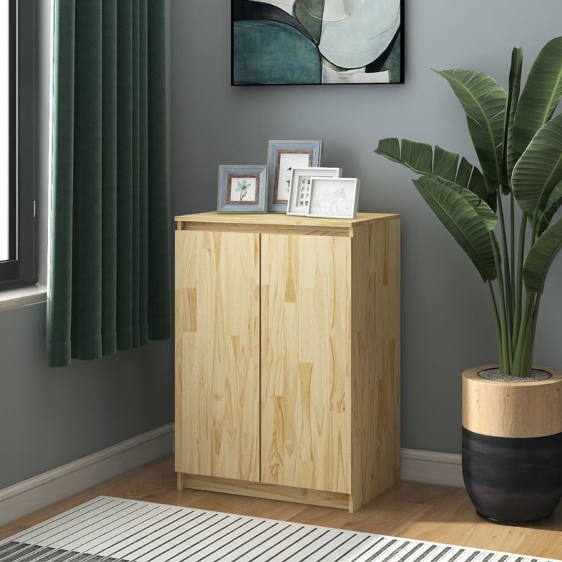 vidaXL Credenza 60x36x84 cm in Legno Massello di Pino vidaXL Credenza 60x36x84 cm in Legno Massello di Pino