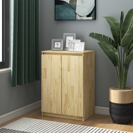 vidaXL Credenza 60x36x84 cm in Legno Massello di Pino