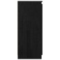 vidaXL Credenza Nera 60x36x84 cm in Legno Massello di Pino vidaXL Credenza Nera 60x36x84 cm in Legno Massello di Pino