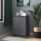 vidaXL Credenza Grigia 60x36x84 cm in Legno Massello di Pino vidaXL Credenza Grigia 60x36x84 cm in Legno Massello di Pino