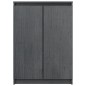 vidaXL Credenza Grigia 60x36x84 cm in Legno Massello di Pino vidaXL Credenza Grigia 60x36x84 cm in Legno Massello di Pino