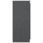 vidaXL Credenza Grigia 60x36x84 cm in Legno Massello di Pino vidaXL Credenza Grigia 60x36x84 cm in Legno Massello di Pino