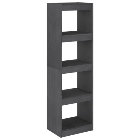 vidaXL Libreria/Divisorio Grigio 40x30x135,5 cm Legno Massello di Pino
