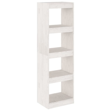 vidaXL Libreria/Divisorio Bianco 40x30x135,5 cm Legno Massello di Pino