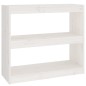 vidaXL Libreria/Divisorio Bianco 80x30x71,5 cm Legno Massello di Pino vidaXL Libreria/Divisorio Bianco 80x30x71,5 cm Legno Massello di Pino
