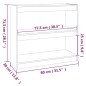 vidaXL Libreria/Divisorio Bianco 80x30x71,5 cm Legno Massello di Pino vidaXL Libreria/Divisorio Bianco 80x30x71,5 cm Legno Massello di Pino