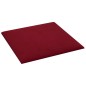 Pannelli Murali 12 pz Rosso Vino 30x30 cm Velluto 1,08 m² Pannelli Murali 12 pz Rosso Vino 30x30 cm Velluto 1,08 m²