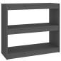 vidaXL Libreria/Divisorio Grigio 80x30x71,5 cm Legno Massello di Pino vidaXL Libreria/Divisorio Grigio 80x30x71,5 cm Legno Massello di Pino