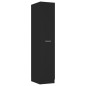 vidaXL Armadietto da Farmacia Nero 30x42,5x150 cm Truciolato