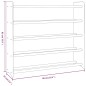 vidaXL Scarpiera Grigia 90x24x81 cm in Legno Multistrato vidaXL Scarpiera Grigia 90x24x81 cm in Legno Multistrato
