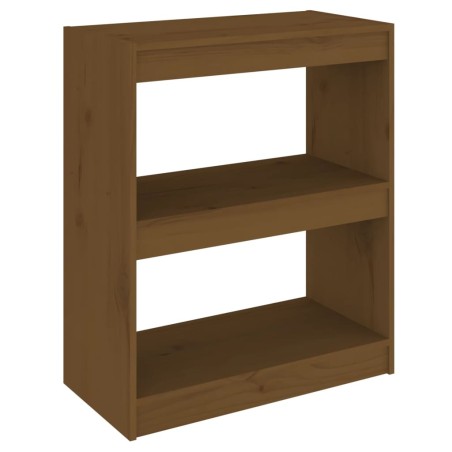vidaXL Libreria/Divisorio Miele 60x30x71,5 cm Legno Massello di Pino