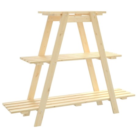vidaXL Portafiori 101x23x79 cm in Legno Massello di Pino 
