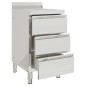 vidaXL Mobiletti da Cucina Commerciale 2 pz in Acciaio Inox vidaXL Mobiletti da Cucina Commerciale 2 pz in Acciaio Inox