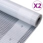 vidaXL Teloni Leno 2 pz 260 g/m² 4x20 m Bianchi vidaXL Teloni Leno 2 pz 260 g/m² 4x20 m Bianchi