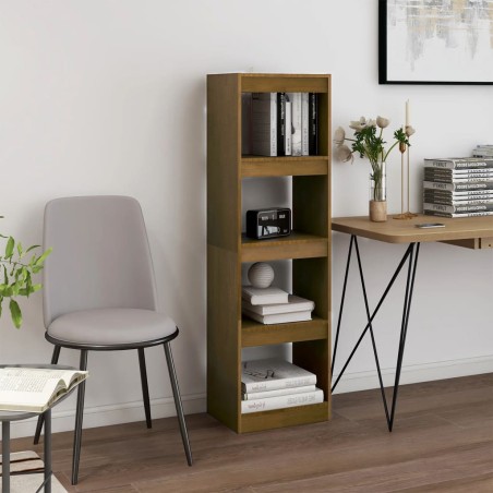 vidaXL Libreria/Divisorio Miele 40x30x135,5 cm Legno Massello di Pino
