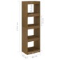 vidaXL Libreria/Divisorio Miele 40x30x135,5 cm Legno Massello di Pino vidaXL Libreria/Divisorio Miele 40x30x135,5 cm Legno Massello di Pino