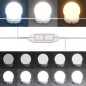 vidaXL Mobile a Specchio con LED Grigio Cemento 60x31,5x62 cm