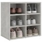 vidaXL Scarpiera Grigio Cemento 52,5x30x50 cm vidaXL Scarpiera Grigio Cemento 52,5x30x50 cm