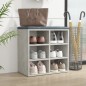vidaXL Scarpiera Grigio Cemento 52,5x30x50 cm vidaXL Scarpiera Grigio Cemento 52,5x30x50 cm