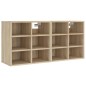 vidaXL Scarpiere 2 pz Rovere Sonoma 52,5x30x50 cm