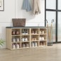 vidaXL Scarpiere 2 pz Rovere Sonoma 52,5x30x50 cm
