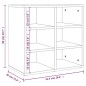 vidaXL Scarpiere 2 pz Rovere Sonoma 52,5x30x50 cm