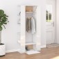 vidaXL Scaffale Ingresso Bianco Lucido 97,5x37x99 cm Legno Multistrato vidaXL Scaffale Ingresso Bianco Lucido 97,5x37x99 cm Legno Multistrato
