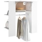 vidaXL Scaffale Ingresso Bianco Lucido 97,5x37x99 cm Legno Multistrato vidaXL Scaffale Ingresso Bianco Lucido 97,5x37x99 cm Legno Multistrato