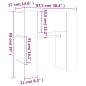 vidaXL Scaffale Ingresso Bianco Lucido 97,5x37x99 cm Legno Multistrato vidaXL Scaffale Ingresso Bianco Lucido 97,5x37x99 cm Legno Multistrato