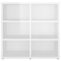 vidaXL Scarpiere 2 pz Bianco Lucido 52,5x30x50 cm