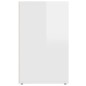 vidaXL Scarpiere 2 pz Bianco Lucido 52,5x30x50 cm