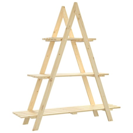 vidaXL Portafiori 101x23x110 cm in Legno Massello di Pino 