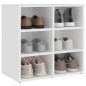 vidaXL Scarpiera Bianca 52,5x30x50 cm vidaXL Scarpiera Bianca 52,5x30x50 cm