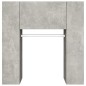 vidaXL Scaffale Ingresso Grigio Cemento 97,5x37x99cm Legno Multistrato vidaXL Scaffale Ingresso Grigio Cemento 97,5x37x99cm Legno Multistrato