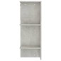 vidaXL Scaffale Ingresso Grigio Cemento 97,5x37x99cm Legno Multistrato vidaXL Scaffale Ingresso Grigio Cemento 97,5x37x99cm Legno Multistrato