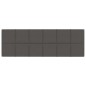 Pannelli Murali 12 pz Grigio Scuro 90x30 cm Tessuto 3,24 m²