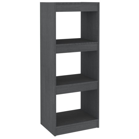 vidaXL Libreria/Divisorio Grigio 40x30x103,5 cm Legno Massello di Pino