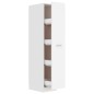 vidaXL Armadietto da Farmacia Bianco 30x42,5x150 cm Truciolato