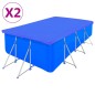 vidaXL Coperture per Piscina 2 pz PE Rettangolari 90 g/mq 400x207 cm vidaXL Coperture per Piscina 2 pz PE Rettangolari 90 g/mq 400x207 cm