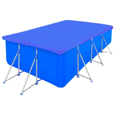 vidaXL Coperture per Piscina 2 pz PE Rettangolari 90 g/mq 400x207 cm 