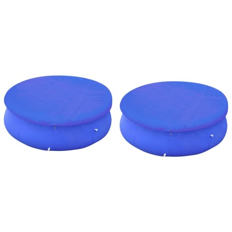 vidaXL Teli di Copertura 2 pz per Piscina Fuoriterra Rotonda 450-457cm