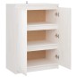 vidaXL Credenza Bianca 60x36x84 cm in Legno Massello di Pino vidaXL Credenza Bianca 60x36x84 cm in Legno Massello di Pino