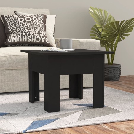 vidaXL Tavolino da Salotto Nero 55x55x42 cm in Truciolato
