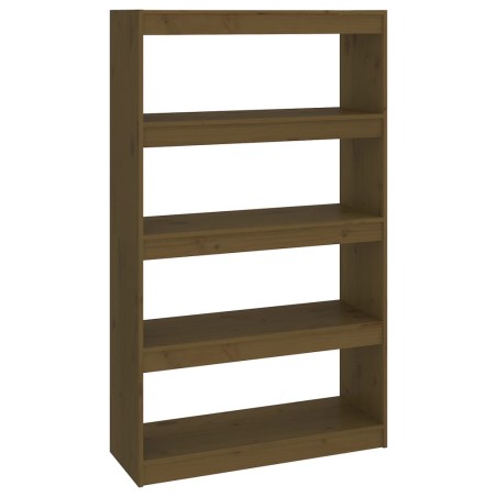 vidaXL Libreria/Divisorio Miele 80x30x135,5 cm Legno Massello di Pino