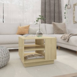 vidaXL Tavolino da Salotto Rovere Sonoma 55x55x43 cm in Truciolato