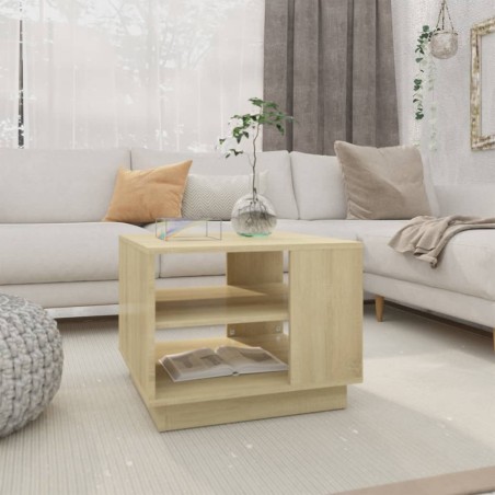 vidaXL Tavolino da Salotto Rovere Sonoma 55x55x43 cm in Truciolato