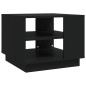 vidaXL Tavolino da Salotto Nero 55x55x43 cm in Truciolato vidaXL Tavolino da Salotto Nero 55x55x43 cm in Truciolato