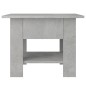 vidaXL Tavolino da Salotto Grigio Cemento 55x55x42 cm in Truciolato vidaXL Tavolino da Salotto Grigio Cemento 55x55x42 cm in Truciolato