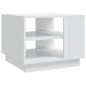 vidaXL Tavolino da Salotto Bianco Lucido 55x55x43 cm in Truciolato vidaXL Tavolino da Salotto Bianco Lucido 55x55x43 cm in Truciolato