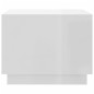 vidaXL Tavolino da Salotto Bianco Lucido 55x55x43 cm in Truciolato vidaXL Tavolino da Salotto Bianco Lucido 55x55x43 cm in Truciolato